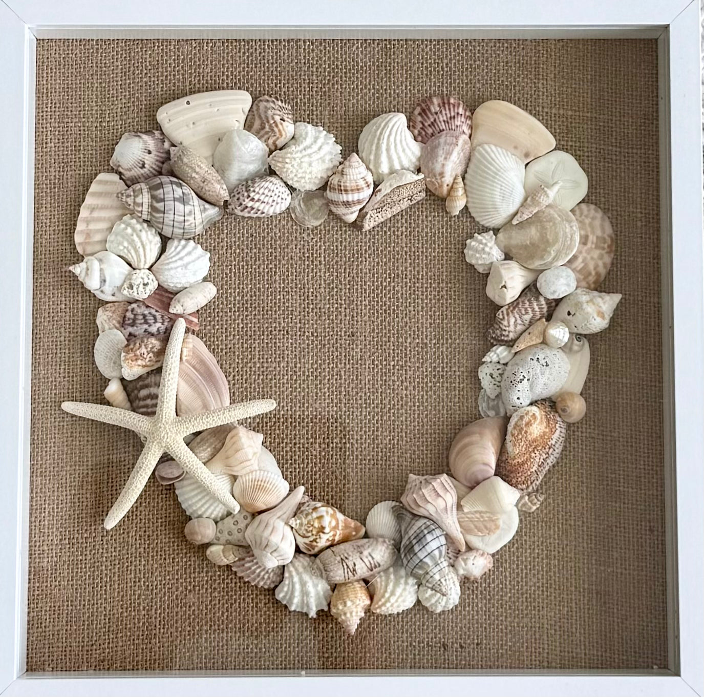 Shell Heart Shadow Box