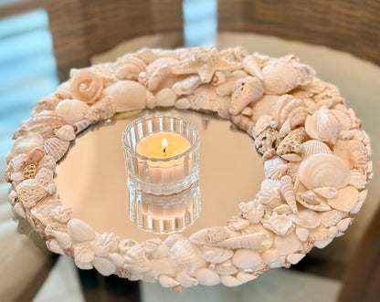 Shell Mirror and Candle